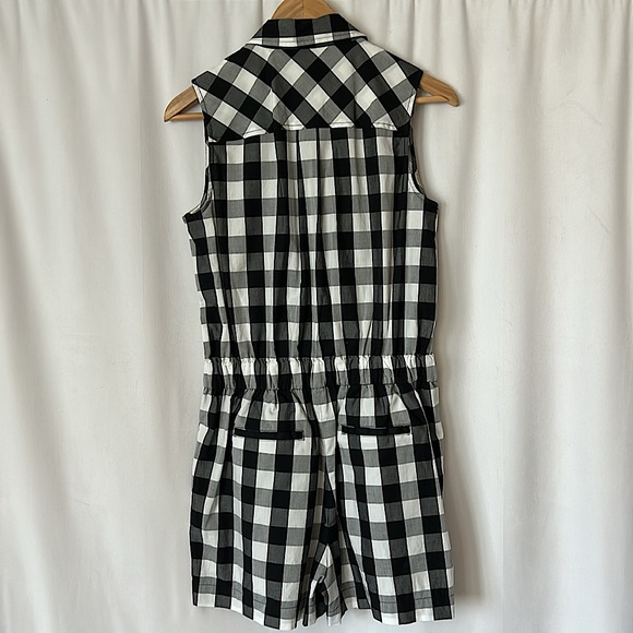 Broome Street Kate Spade Black/White Sleeveless Romper Shorts Set **Size S**🌸🌸 - Picture 2 of 4